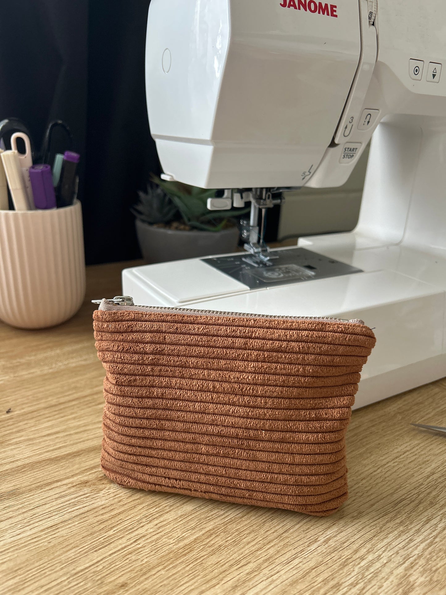 Mini Zipper Pouch - BARK