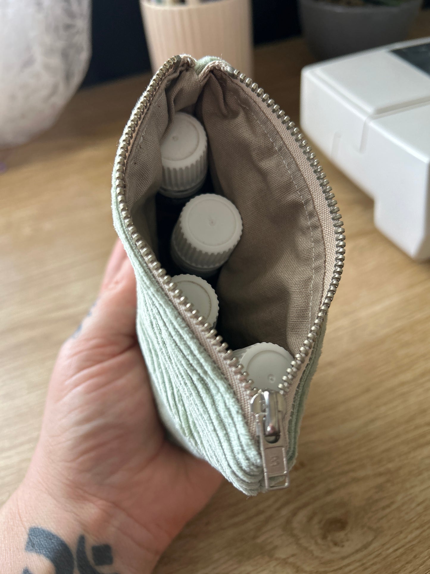 Mini Zipper Pouch - EUCALYPTUS