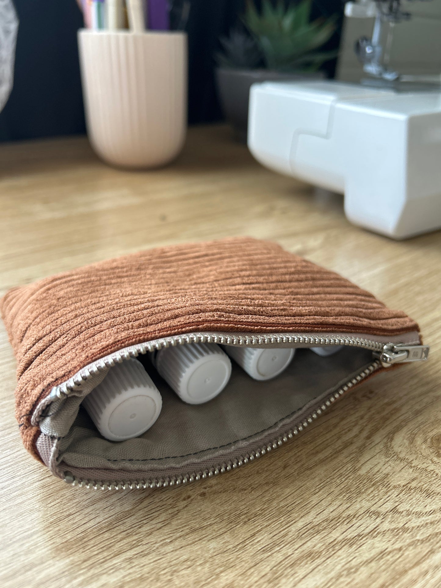 Mini Zipper Pouch - BARK