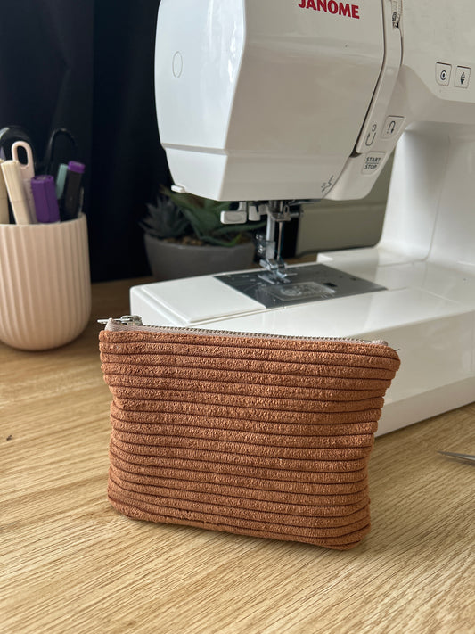 Mini Zipper Pouch - BARK