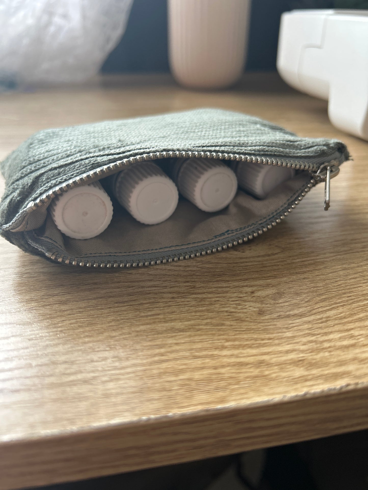 Mini Zipper Pouch - Moss