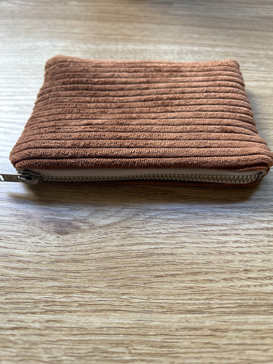 Mini Zipper Pouch - Bark